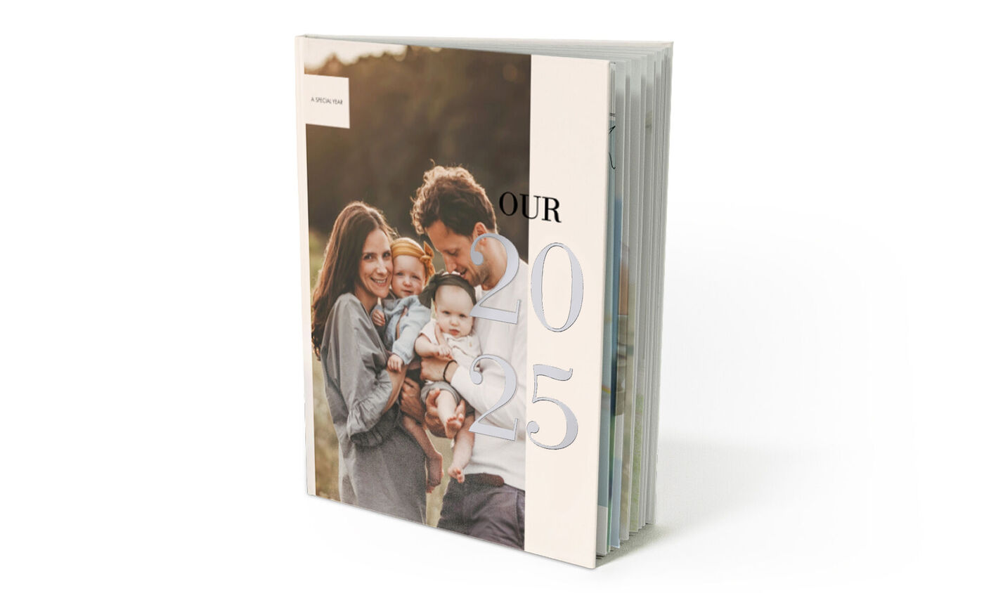 Modèle d'album photo Notre Année