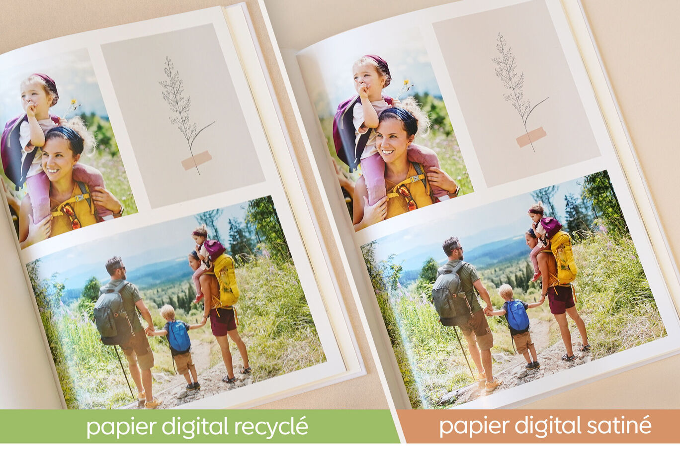 Albums photos et livres d'or en papier recyclé