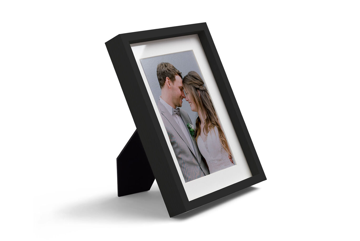 Cadre photo en bois avec coloris noir