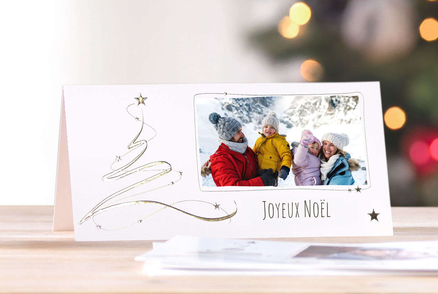 Carte personnalisée pour souhaiter un joyeux Noël
