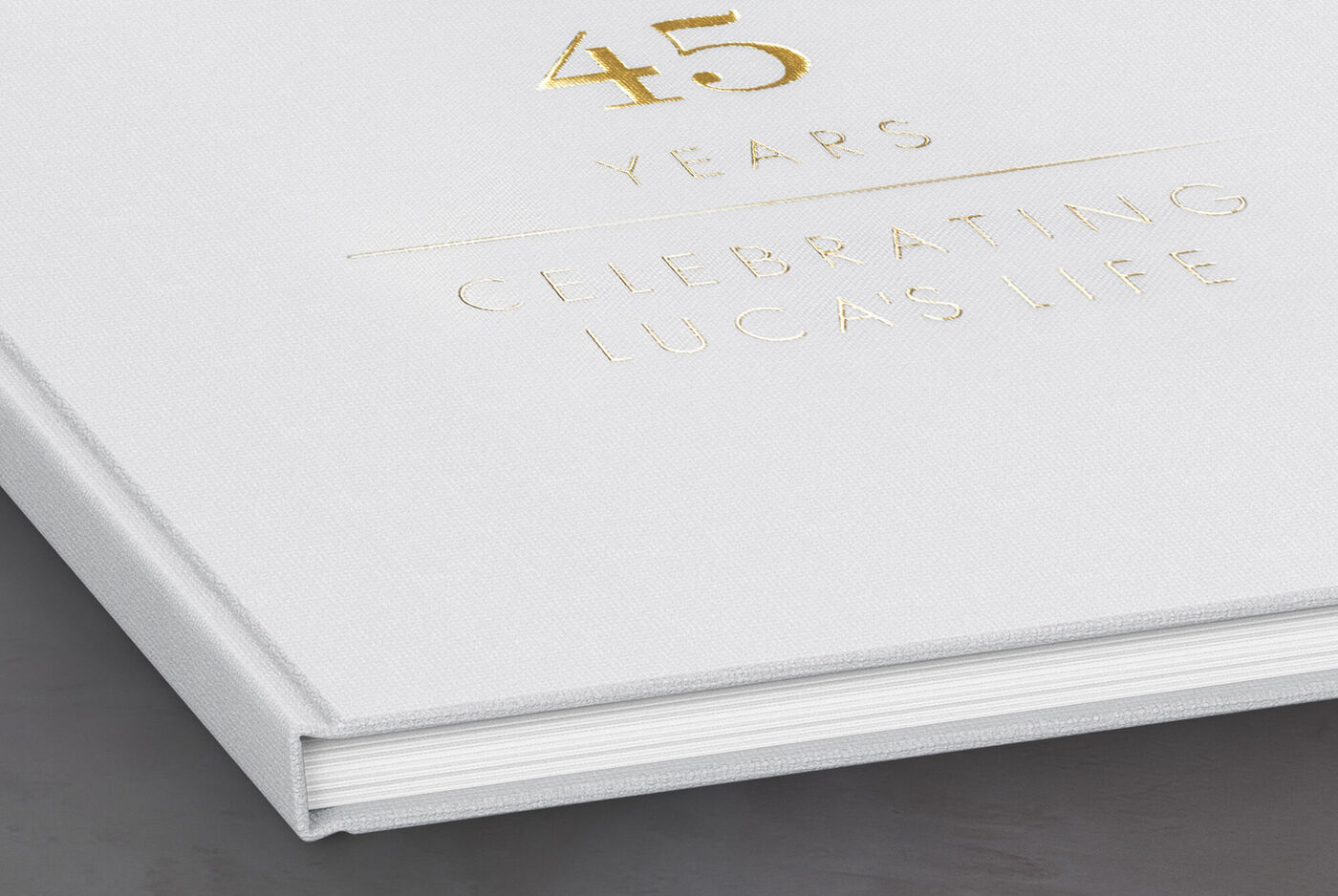 Couverture lin pour album photo