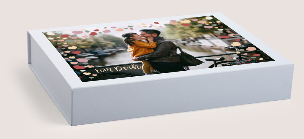 Boîte cadeau personnalisable avec une photo