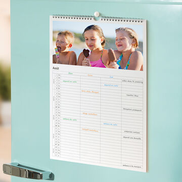 Calendrier photo personnalisé pour famille