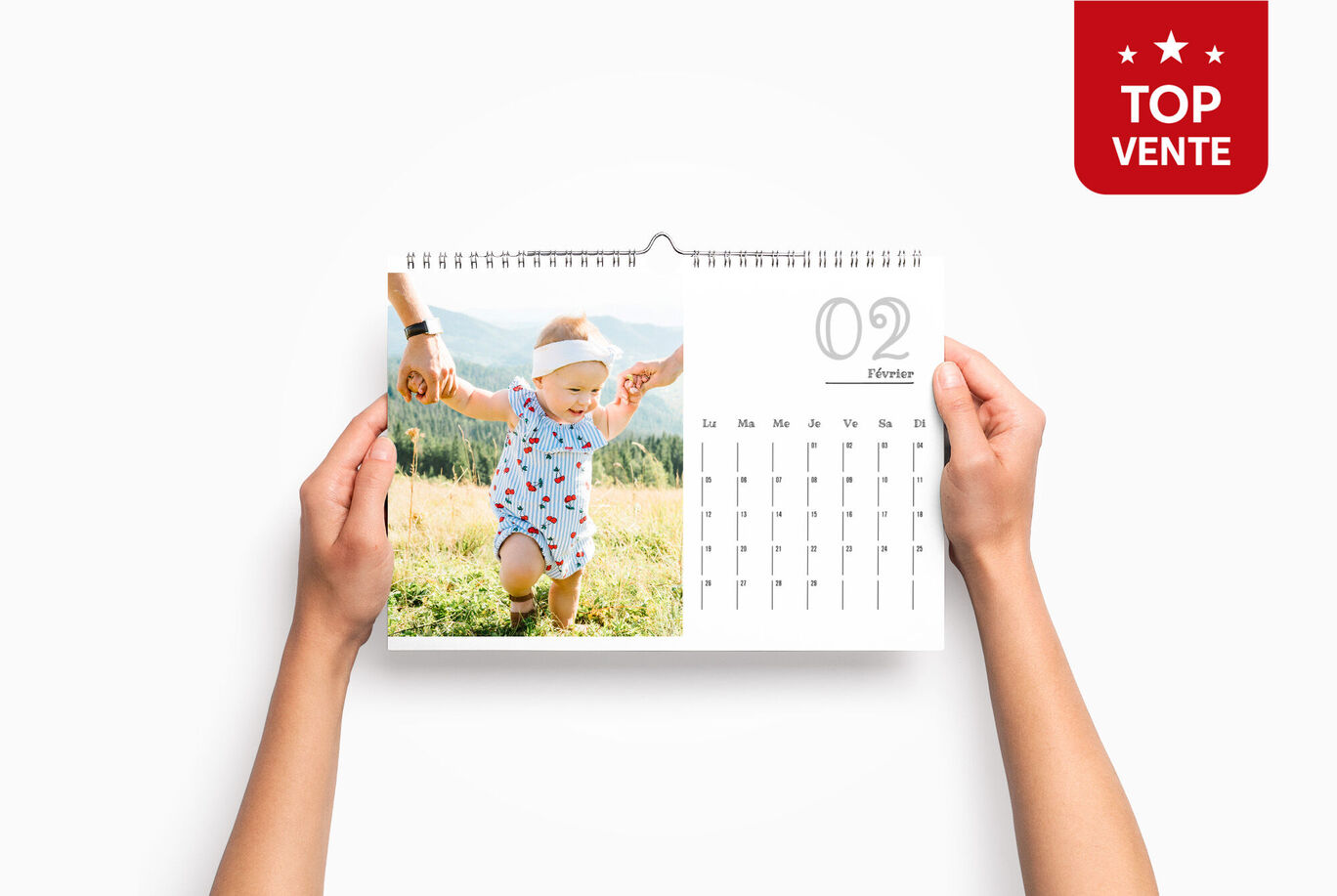 Calendrier photo mural A4 paysage