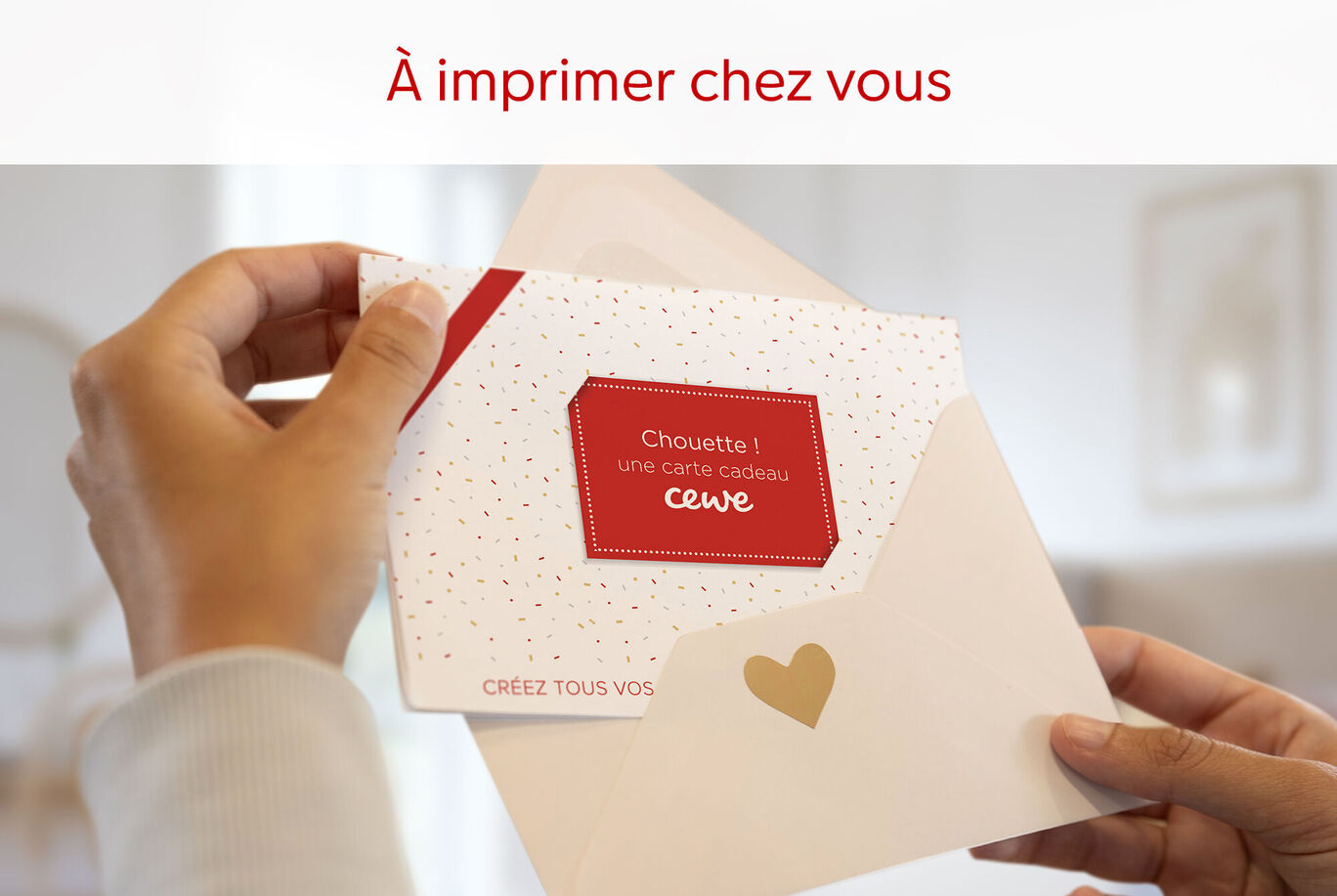 e-Carte cadeau CEWE à imprimer