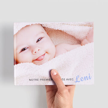Livre photo A5 paysage pour la naissance d'un bébé