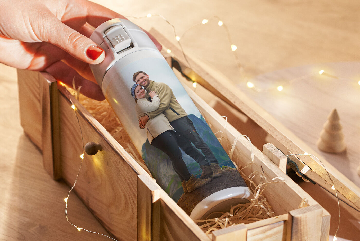 Thermos personnalisé Zwilling dans une boîte cadeau pour Noël