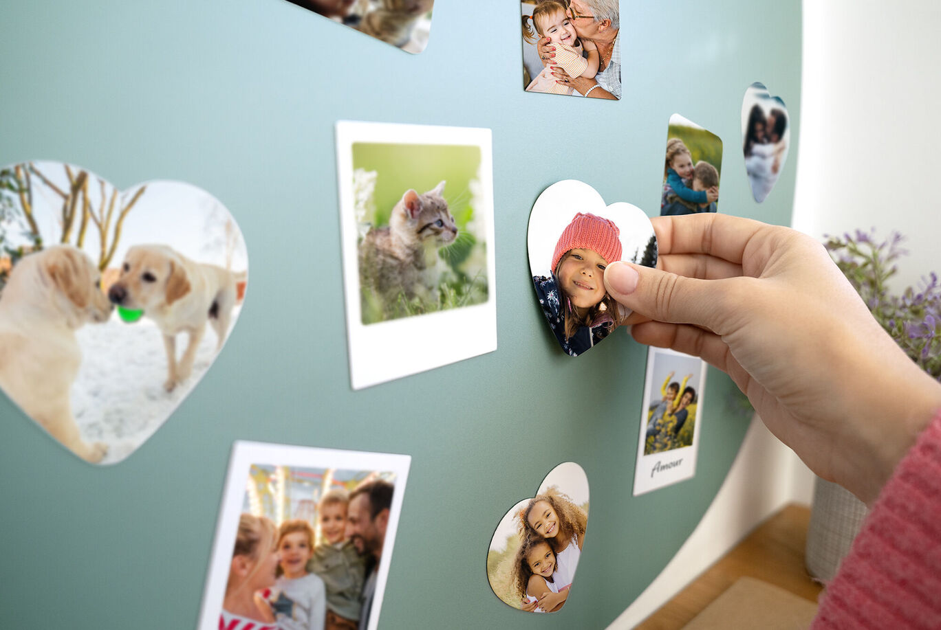 Magnets personnalisés avec les meilleures photos de l'année écoulée