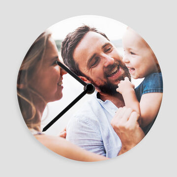 Horloge personnalisée avec une photo de famille