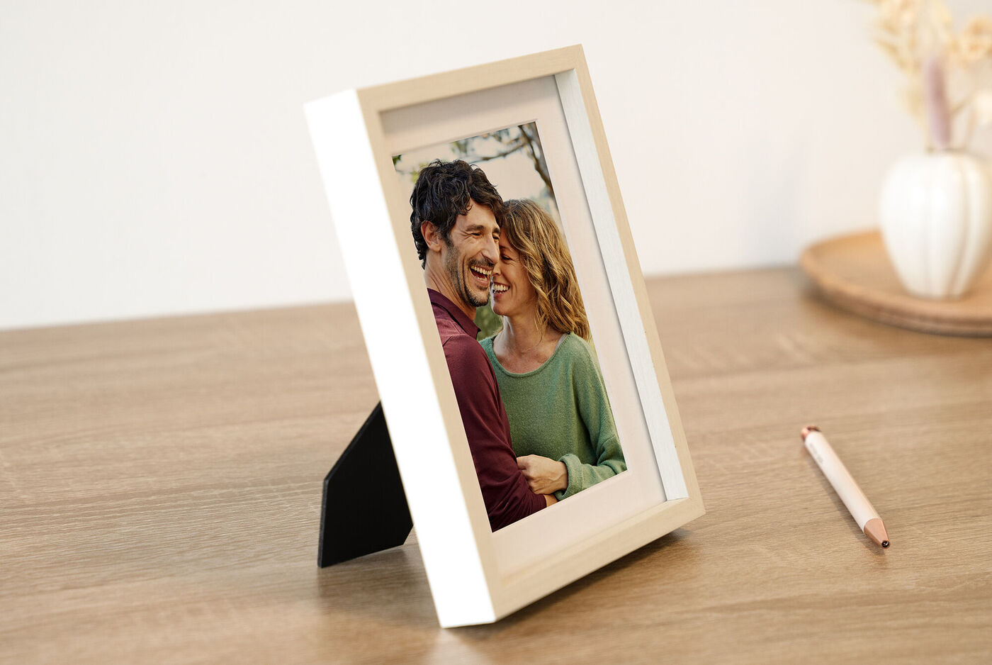 Photo couple encadrée