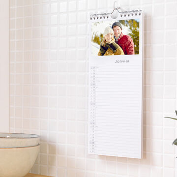 Calendrier personnalisé de cuisine avec photo et jours du mois pour noter ses RDV