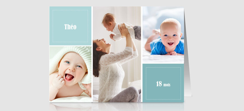 Faire-part de naissance d'un bébé
