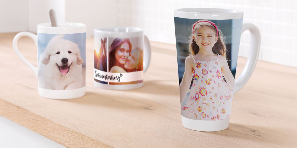 Mug original coeurs - Tasse cadeau avec message personnalisé (pour