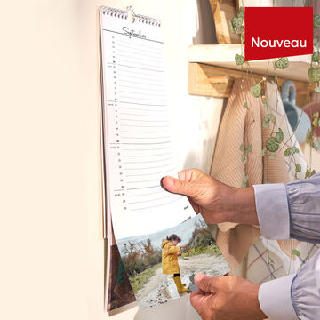 Nouveau calendrier mural avec photos détachables